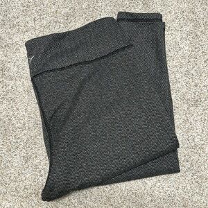 Old Navy Grey Black Herringbone Compression Leggings Sz L
